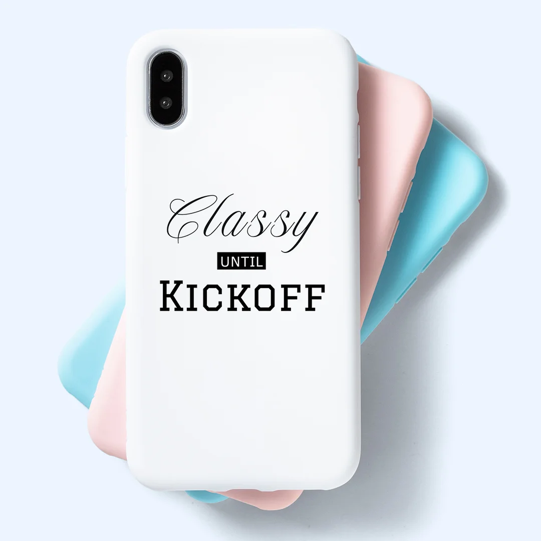 Classy Until Kickoff - Phone Case