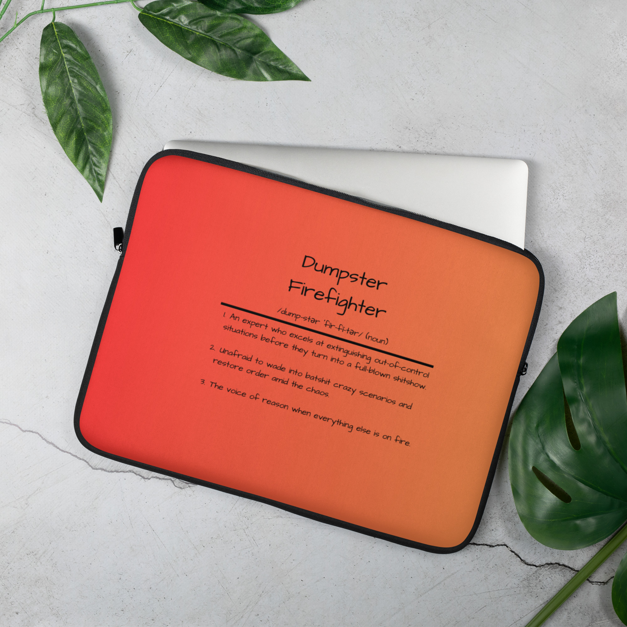 Dumpster Firefighter-Laptop Sleeve