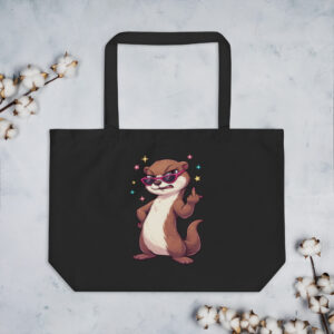 Otter Large organic tote bag