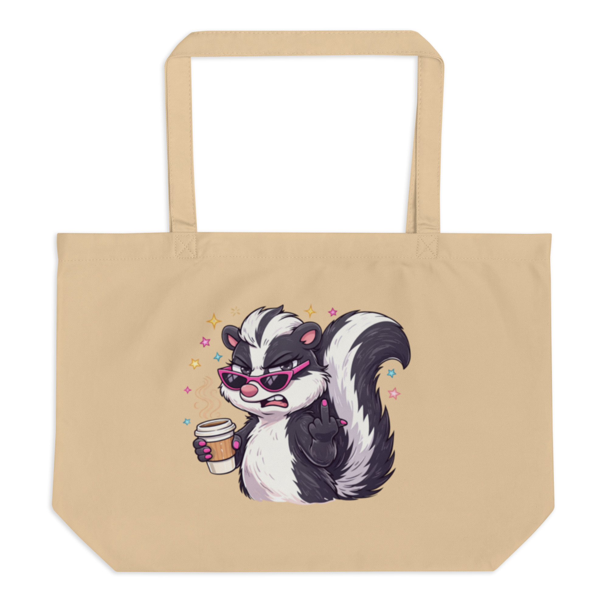 Skunk Large organic tote bag - Image 2