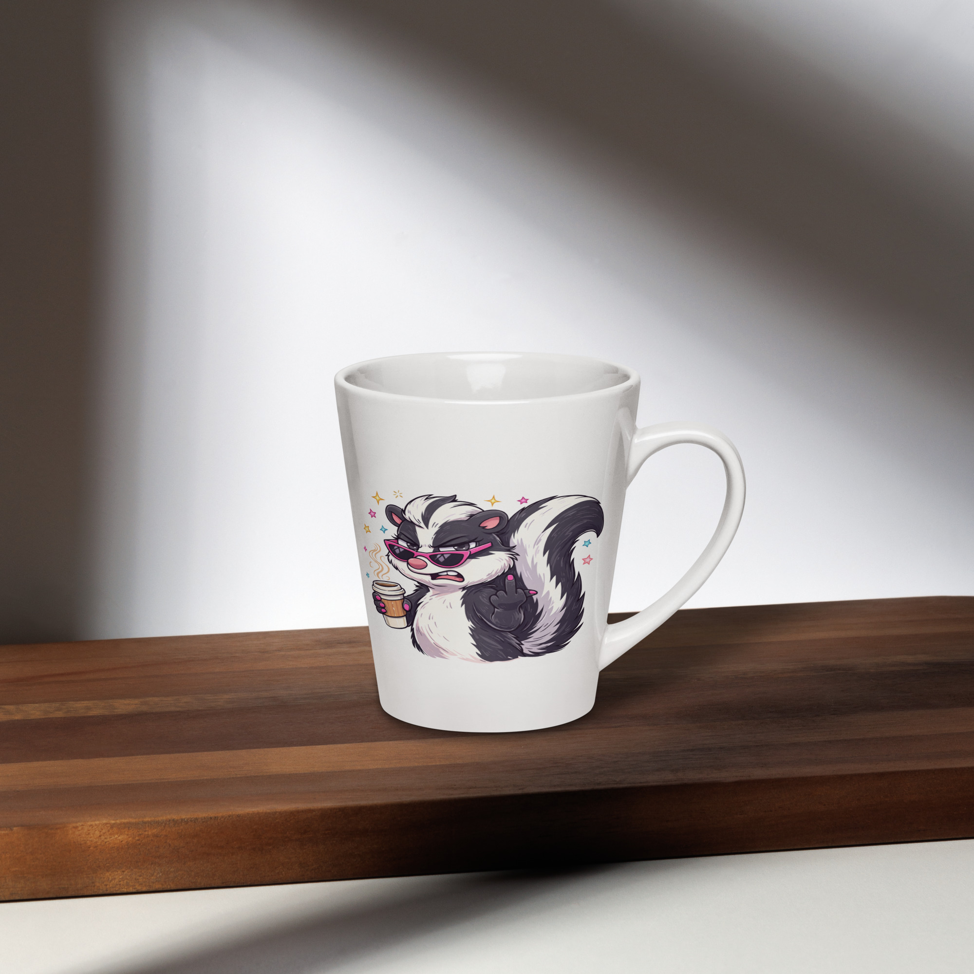 Sassy Skunk Latte mug