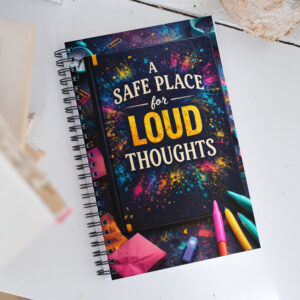 A Safe Place for Loud Thoughts-Spiral notebook