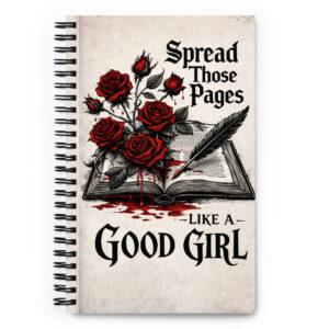 Spread those pages -Spiral notebook