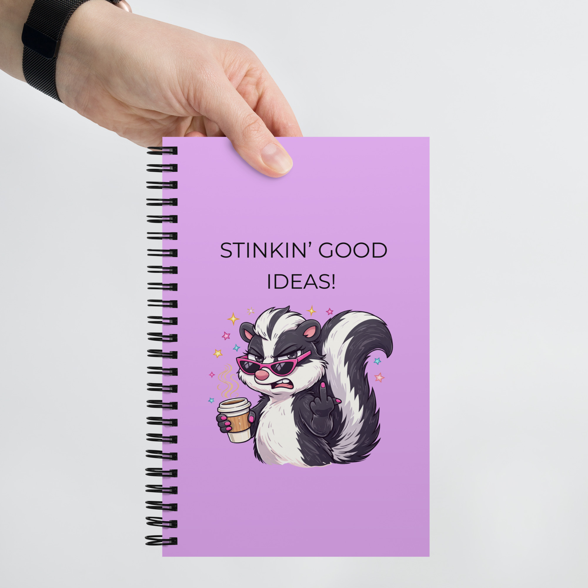 Stinkin’ Good Ideas- Spiral notebook